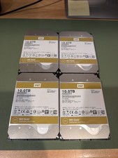 FOUR (4) WD Gold 10TB SATA 6Gbps 7.2K 256MB 3.5in ENT HDD WD101KRYZ