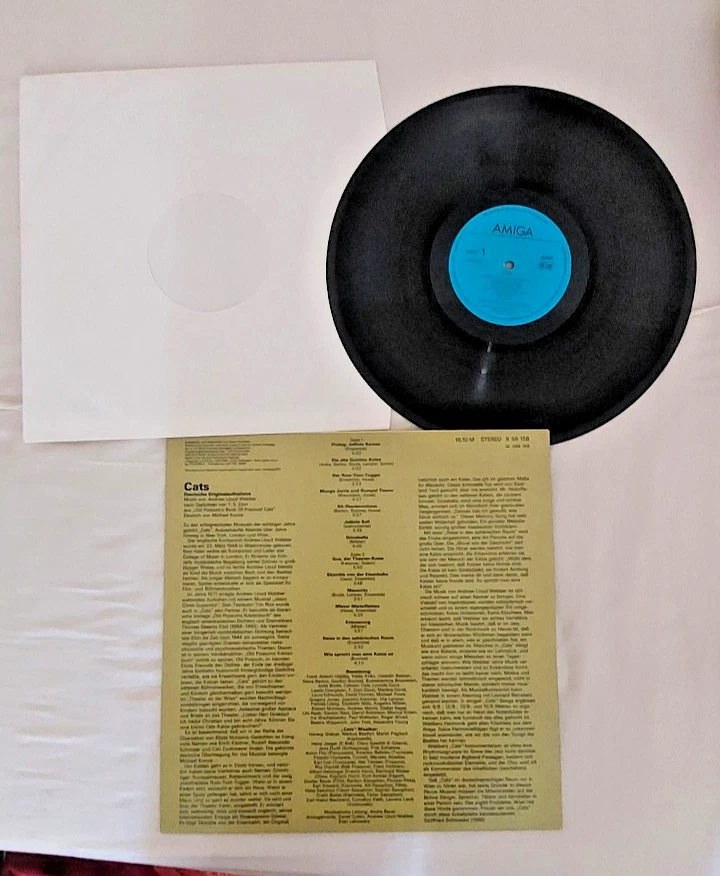 Cats Musical-Vinyl v. Amiga Dt. Originalaufnahme 1986 - Bild 3 von 3