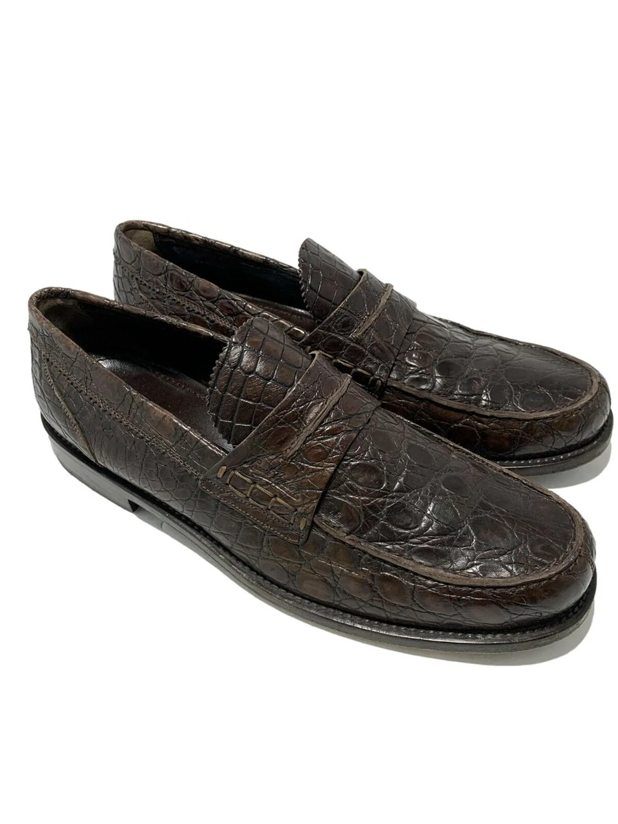 lv crocodile loafers