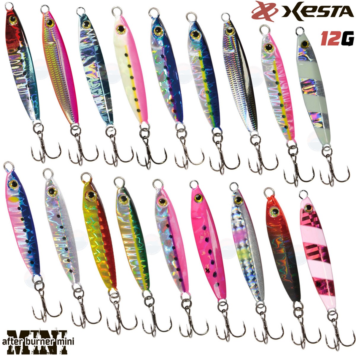 XESTA After Burner Mini 12 g Metal Jig Assorted Colors | eBay