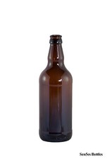 60 X 500ml Glass Amber / Brown Beer Cider Ale Bottles Homebrew New Without Caps