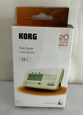 KORG Solo Tuner Chromatic CA-1 Instrument Tuner Input or Built-In Mic In box