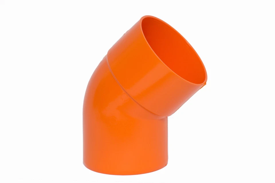 Tubi e raccordi in PVC arancio ad incollaggio - Immagine 3 di 4