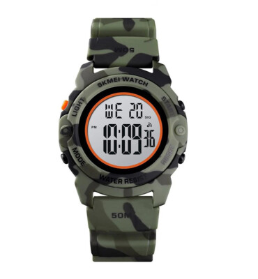 SKMEI kleine digitale Armbanduhr mit Hintergrundbeleuchtung, Alarm, Datums- & Tagesanzeige