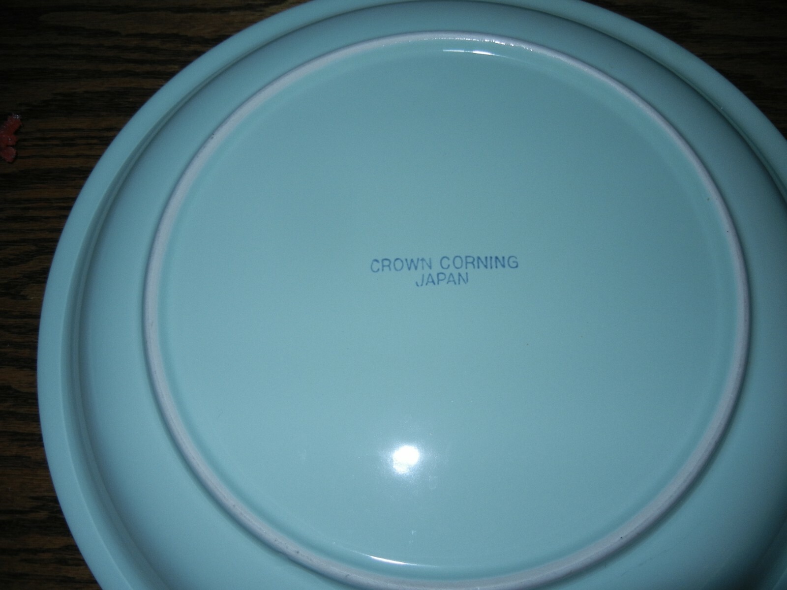 CROWN CORNINGJapanAqua Robin's Egg Blue Dinner Plate12" Only 1
