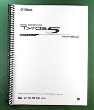 Yamaha Tyros 5 Instruction Manual: 128 Pages & Protective Covers!