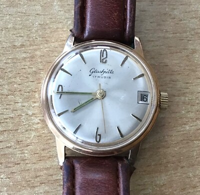 Herren Armbanduhr Glashütte mit Datumsanzeige Wassergeschützt