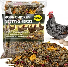 Nesting Herbs, Chicken Flower, Poultry Herb Blend, 10oz, Ducks, Chicken Supplies