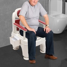 Portable Bedside Toilet Chair Shower Commode Seat Bathroom Potty Stool Adult