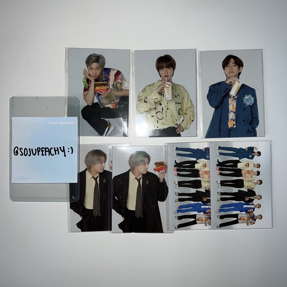 BTS] BTS x McDonald's McD Official Photocard PC Weverse POB RM/JIN