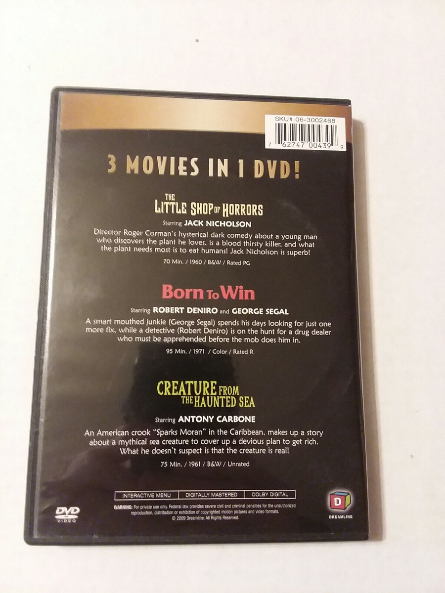 3 Movies On One Dvd,3 classic films!please see photos for titles. 3 Movies On One Dvd,3 classic films!please see photos for titles.