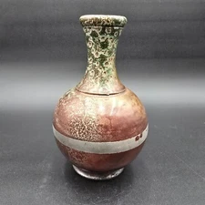 ADAMA Studio Art Pottery Vase Handmade Stoneware Marked 8.5 inch