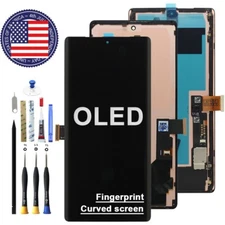 OLED LCD Display Touch Screen Digitizer Assembly Frame For Google Pixel 6/6a/Pro