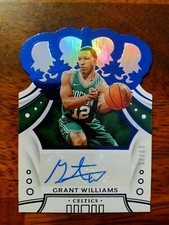 2019-20 Crown Royale Grant Williams Rookie Blue Autographs Auto 09/75 Celtics
