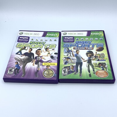 Kinect Sports 1 + 2 season two - Lot 2 (Microsoft Xbox 360 Kinect) complete CIB