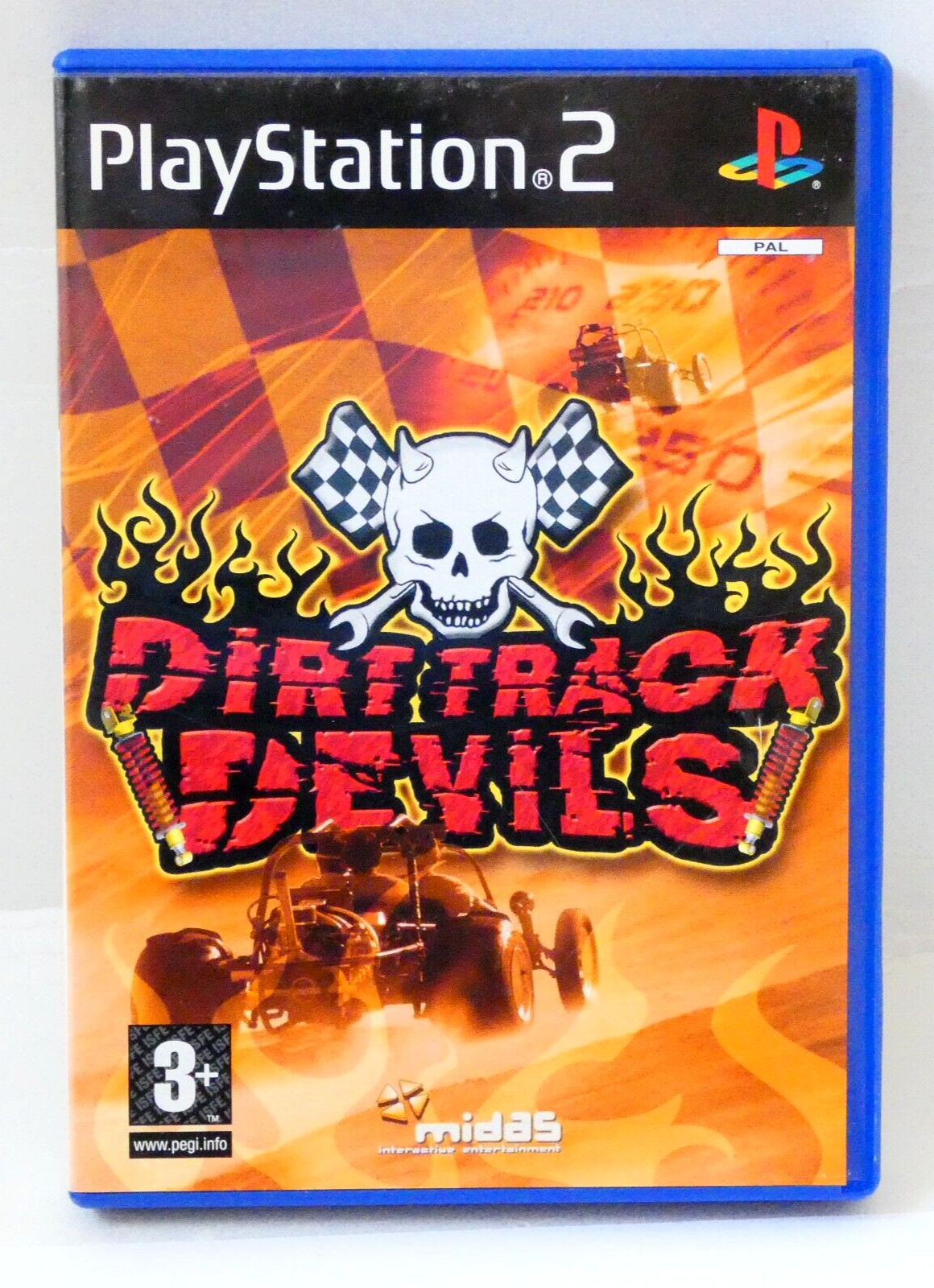 JEU PS2 DIRT TRACK DEVILS MIDAS AVEC NOTICE CONSOLE PLAYSTATION 2 PAL FRA COURSE
