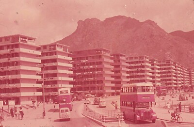 Wong Tai Sin Hong Kong Resettlement Apartments 1960 Kowloon Bus Tram Photo 16363