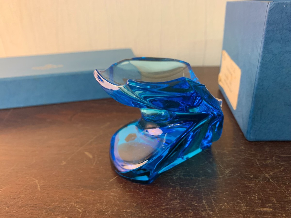 Eole Model Blue Crystal Candle Holder From Saint Louis | eBay Eole Model Blue Crystal Candle Holder From Saint Louis | eBay