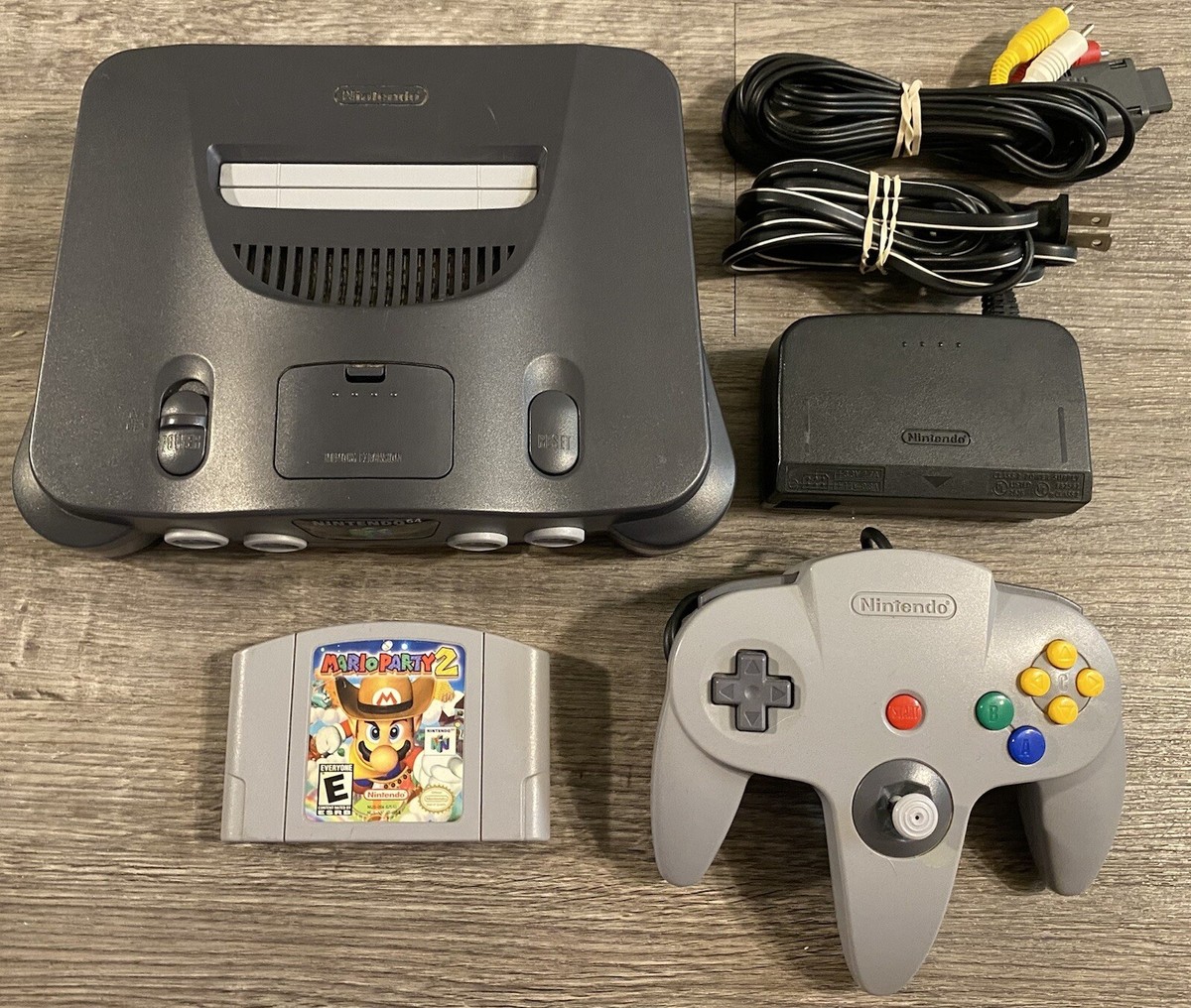 Nintendo 64 N64 Console With Mario Party 2 And Controller Included