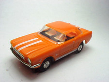 MODEL MOTORNG ORANGE MUSTANG MATCHING TOP HO SLOT CAR BODY W/WHITE STRIPES. NEW.