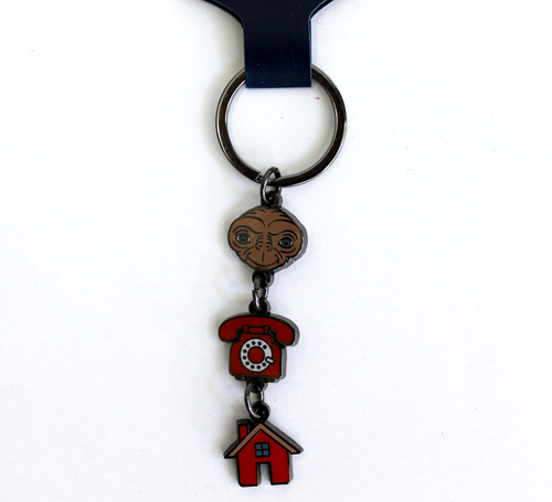 Universal Studios Extra Terrestrial E.T Phone Home Dangle Metal Keychain NWT - Picture 3 of 3