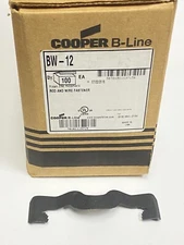 (100-Pk) COOPER B-LINE BW-12 Wing Clip Rod and Wire Fastener 1/2" - 3/4"