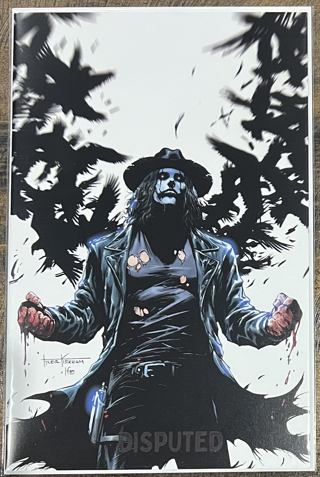 The Disputed #1 Tyler Kirkham Variant Crow Cover Limited 100 w/ Hat And COA