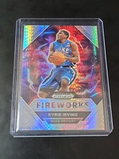 2021-22 Panini Prizm Draft Picks Fireworks Hyper Prizm Kyrie Irving #18