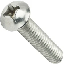 1/4-20 x 5/8" Phillips Round Head Machine Screws Stainless Steel 18-8 Qty 50