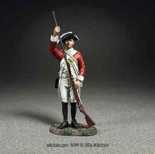 W Britain - British 43rd Regiment of Foot, Ramming Cartridge, 1780 #16199