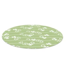 Round Home Office Carpet Mat Pad Floor Protector Clover pattern PVC fi 100