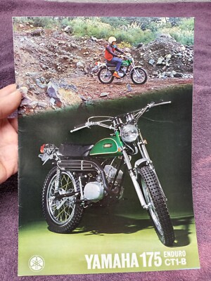 Vintage 1970 YAMAHA 175 ENDURO CT1-B MOTORCYCLE SALES BROCHURE Original 