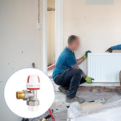 Adjustable Corner Radiator Valves Kit:  Install & Frost Protection For