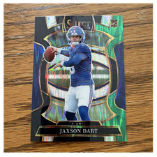 Panini 2025 Select Football Jaxson Dart Giants Concourse Prizm Rookie #93