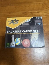 Auto XS Car Cargo Net Backseat Mesh Barrier : 4 Hooks, 3 Compartments