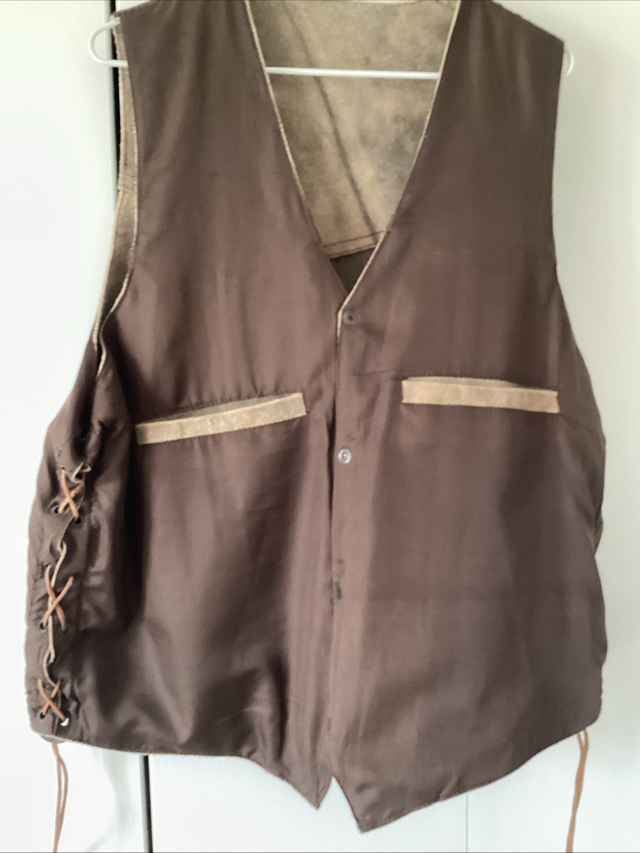 Vintage Leather Vest. LEATHER GALLERY. Size 44 View 5
