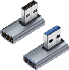 90 Degree USB 3.1 Adapter,Right Angle USB a Male to Female Adapter for Pc,Laptop