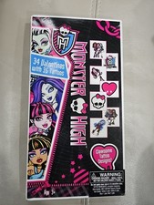 Monster High Valentines Box 34 Cards 35 Tattoos New Sealed 2012 Era