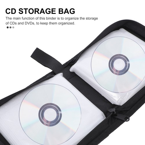 Disc Storage Purse Audio Media Wallet Media Disc Organizer Disc Case - Afbeelding 6 van 12