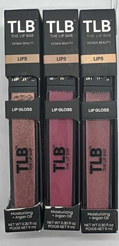 3PC The Lip Bar Lip Gloss SET ~ 0.30 FL OZ EACH ~ READ ~ FAST SHIPPING