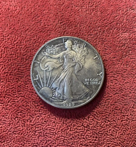 1989 Walking Liberty American Eagle $1 Dollar Coin, Fine Silver 1 oz