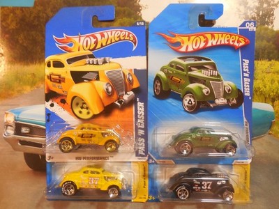 Hot Wheels Pass'n Gasser LOT 4 New Models HW PERFORMANCE 1937 FORD COUPE FREE SH
