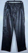 Zara Wide Leg faux Leather pants size M