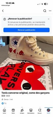 Converse Chuck Taylor All Star High Top Canvas Lace-Up Sneaker Beige Red Heart