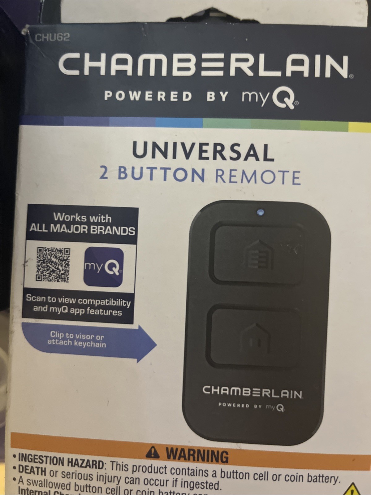 Chamberlain Universal 2-Button Garage Door Remote Control my Q🔥