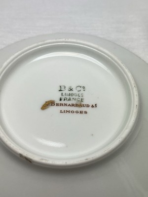 L. Bernardaud & Co Limoges Blue Gold Encrusted Demitasse Cup