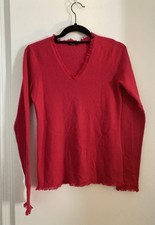 Magaschoni Cashmere Sweater Size XS Deep Pink New