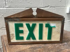 OLD EXIT LIGHT BOX SIGN