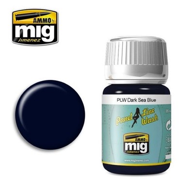 Dark Sea Blue Panel Line Wash Enamel 35ml Bottle