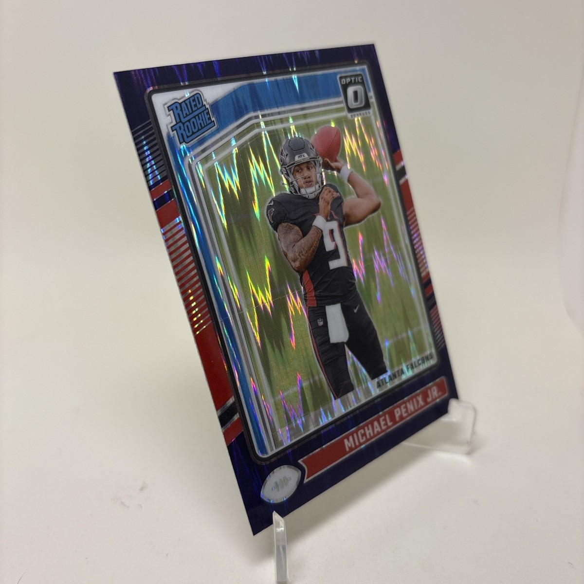 2024 Donruss Optic Michael Penix Jr. Purple Shock Rated Rookie RC